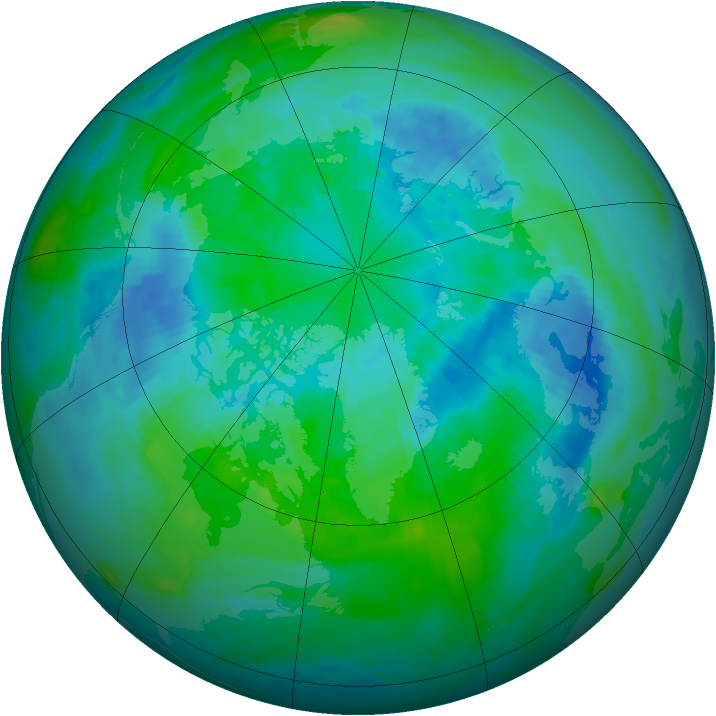 Arctic ozone map for 02 October 1988